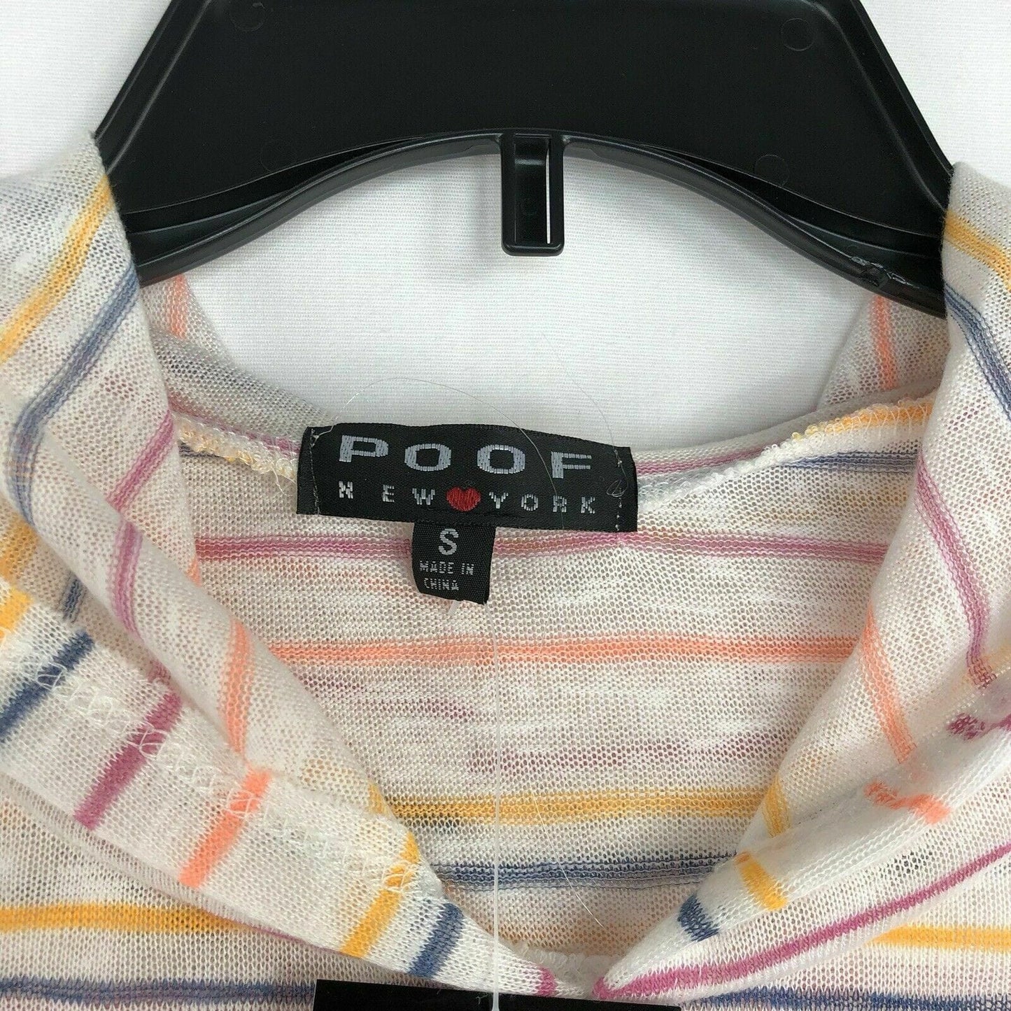 Poof New York Women's Pink Lightweight Hooded Pullover Sweater - Size S