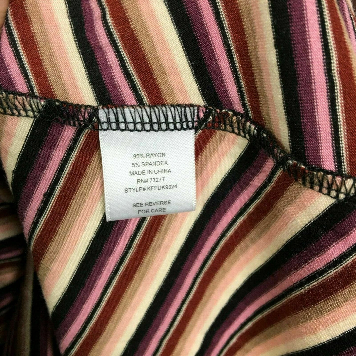 Love Fire Juniors' Plum Stripe Sweatshirt Dress - Ruffle Long Sleeve Swing - Size XS - New with Tags