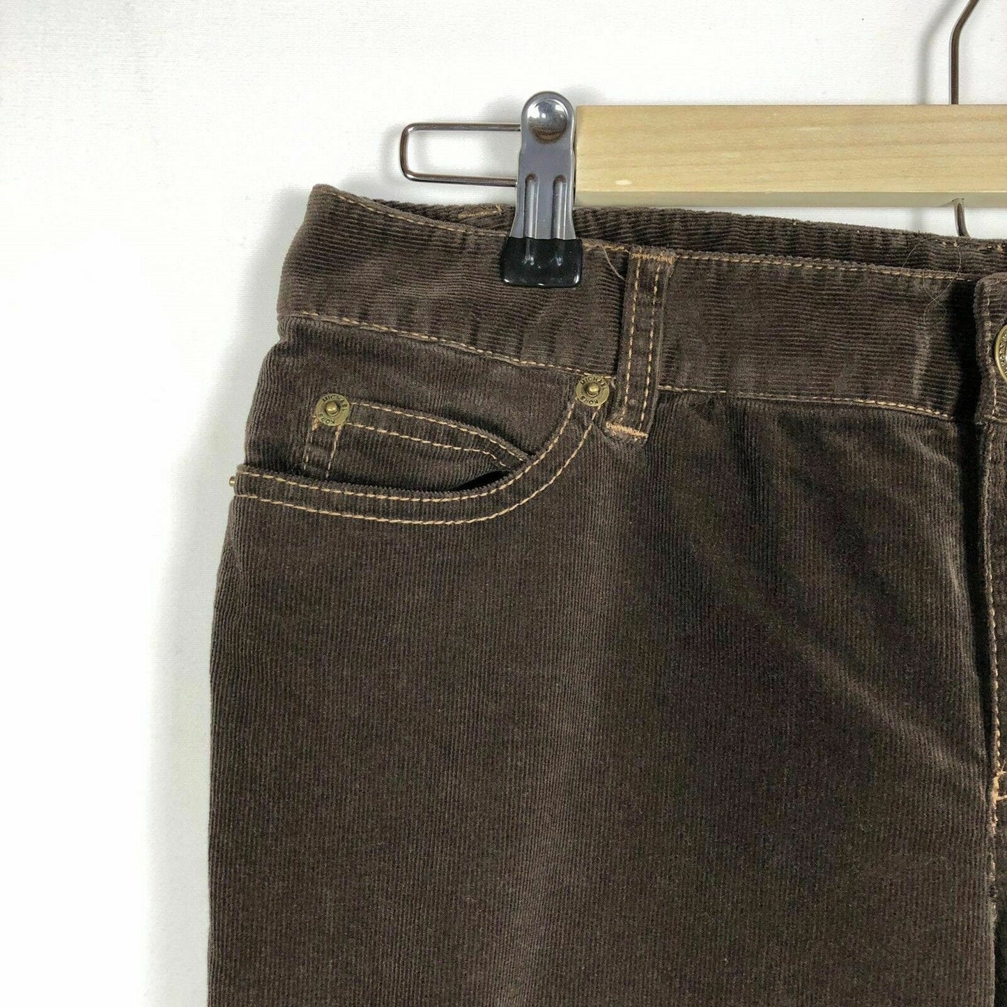 Michael Kors Womens Size 4 Corduroy Wide Leg Pants Dark Brown