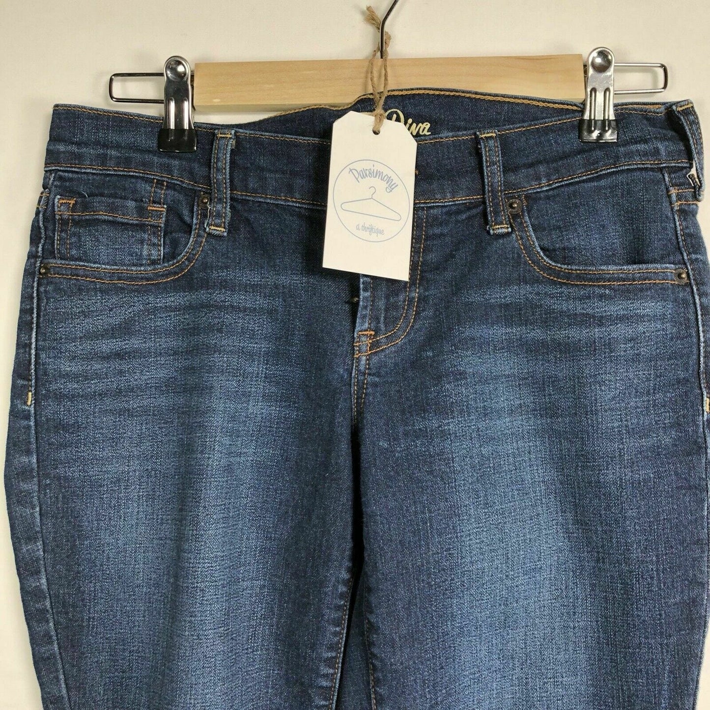 Old Navy Women's 'The Diva' Dark Blue Slim Skinny Jeans - Size 2 Short