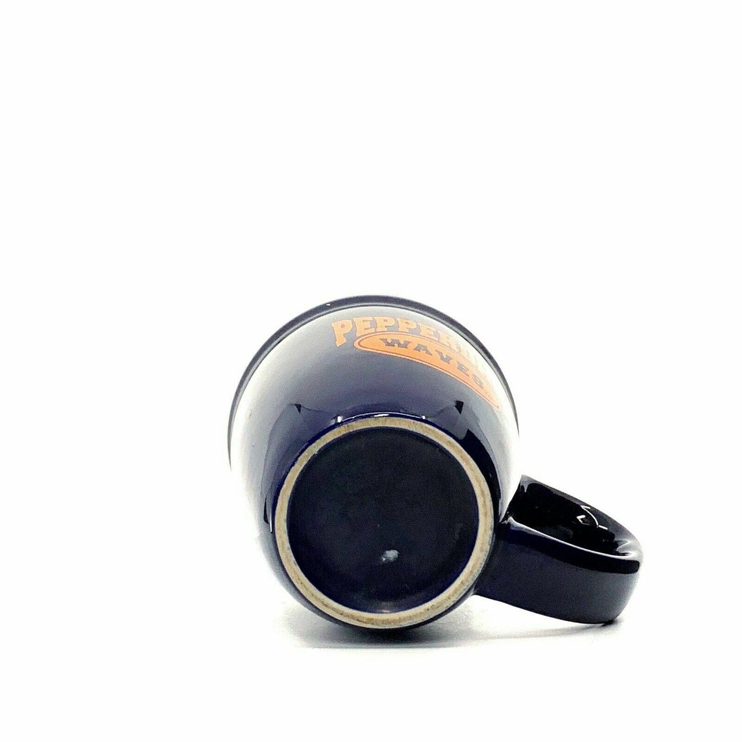 PEPPERDINE WAVES Ceramic Coffee Mug Cup, Blue / Orange - 14 fl oz