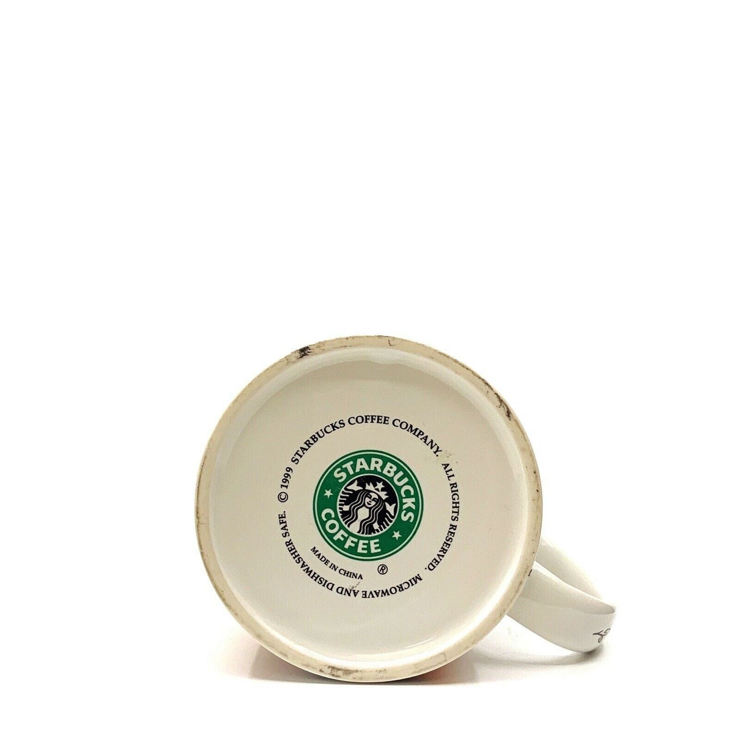 Starbucks Seattle WA Ceramic Coffee Mug Cup 1999 Elephant Carwash Fishing Boats