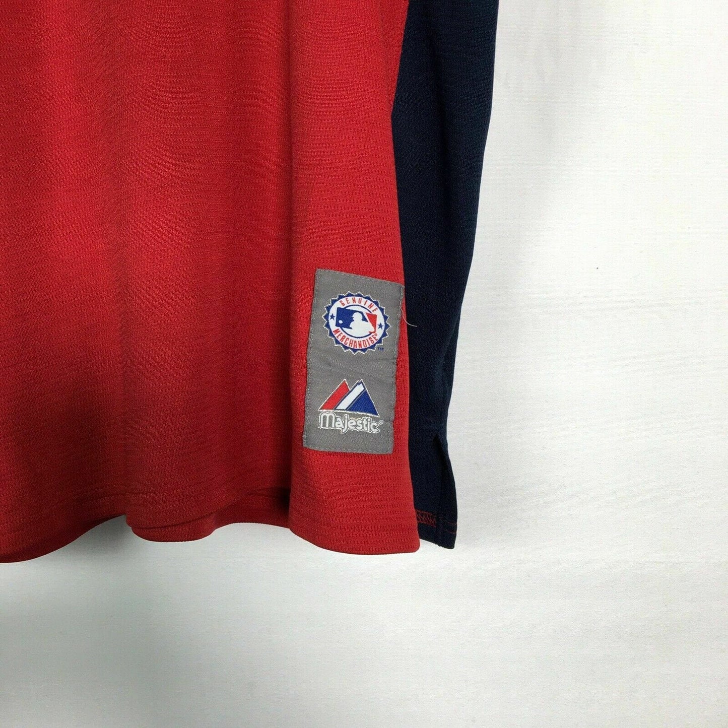 Majestic Men's Anaheim Angels Red Baseball Jersey T-Shirt - Size S - Pre-Owned