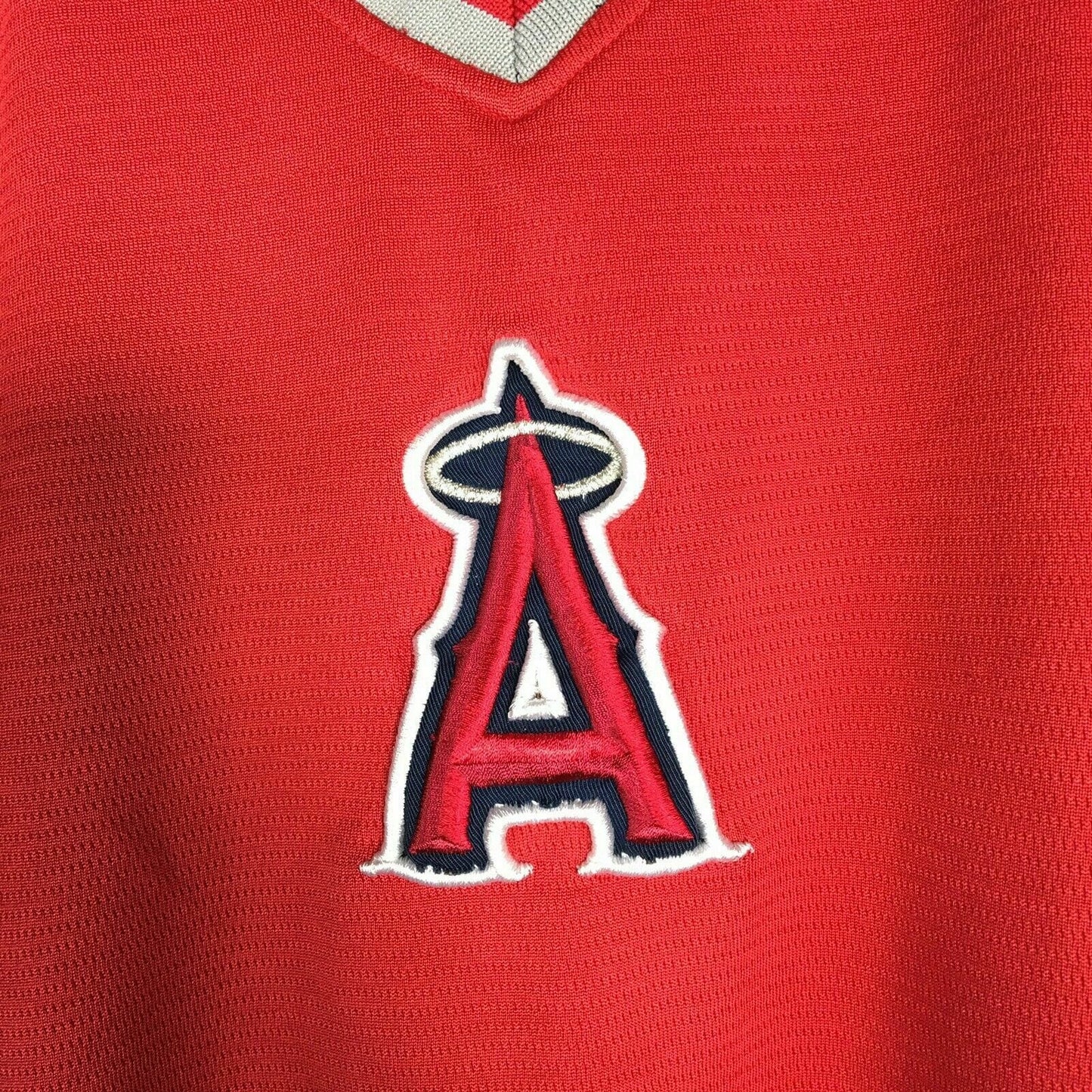 Majestic Men's Anaheim Angels Red Baseball Jersey T-Shirt - Size S - Pre-Owned