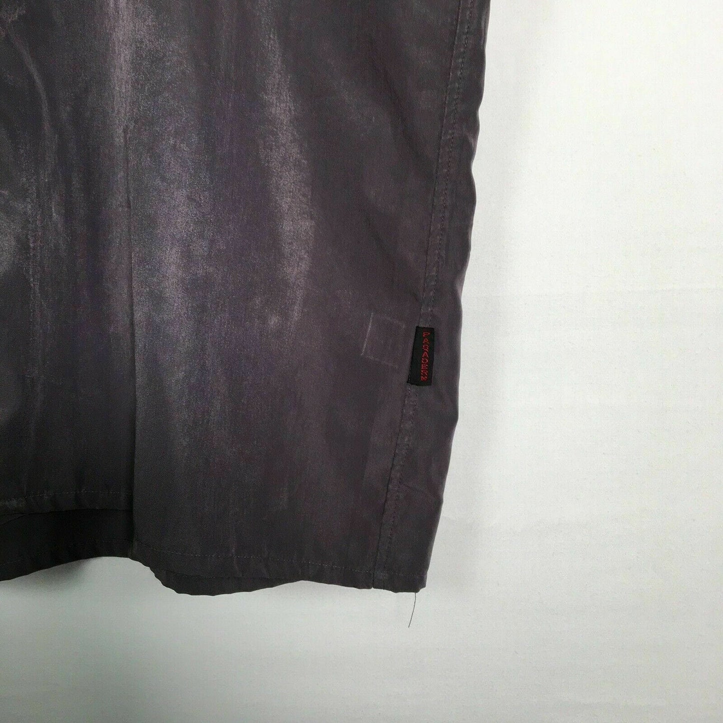 Paqaderm Men's Gray Short Sleeve Button-Up Casual Shirt - Size M - Dragon Club Design - Pre-Owned