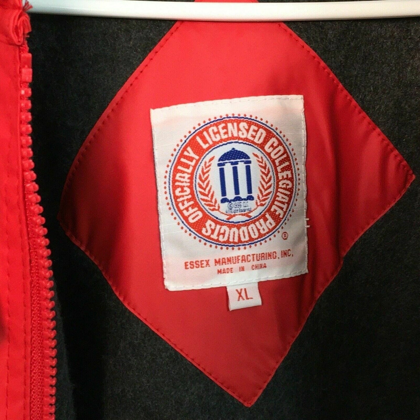 Quirky Nebraska Huskers Vinyl Rain Stadium Jacket - XL Red