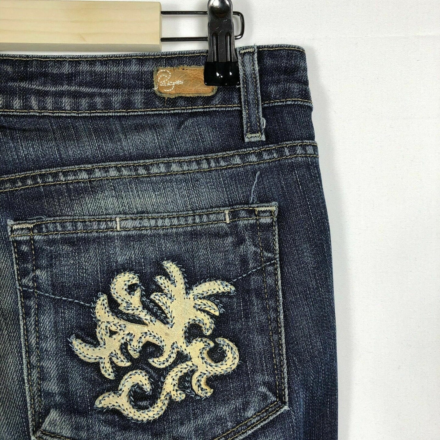 Paige Women's Benedict Canyon Denim Jeans - Blue - Size 30 - Embroidered