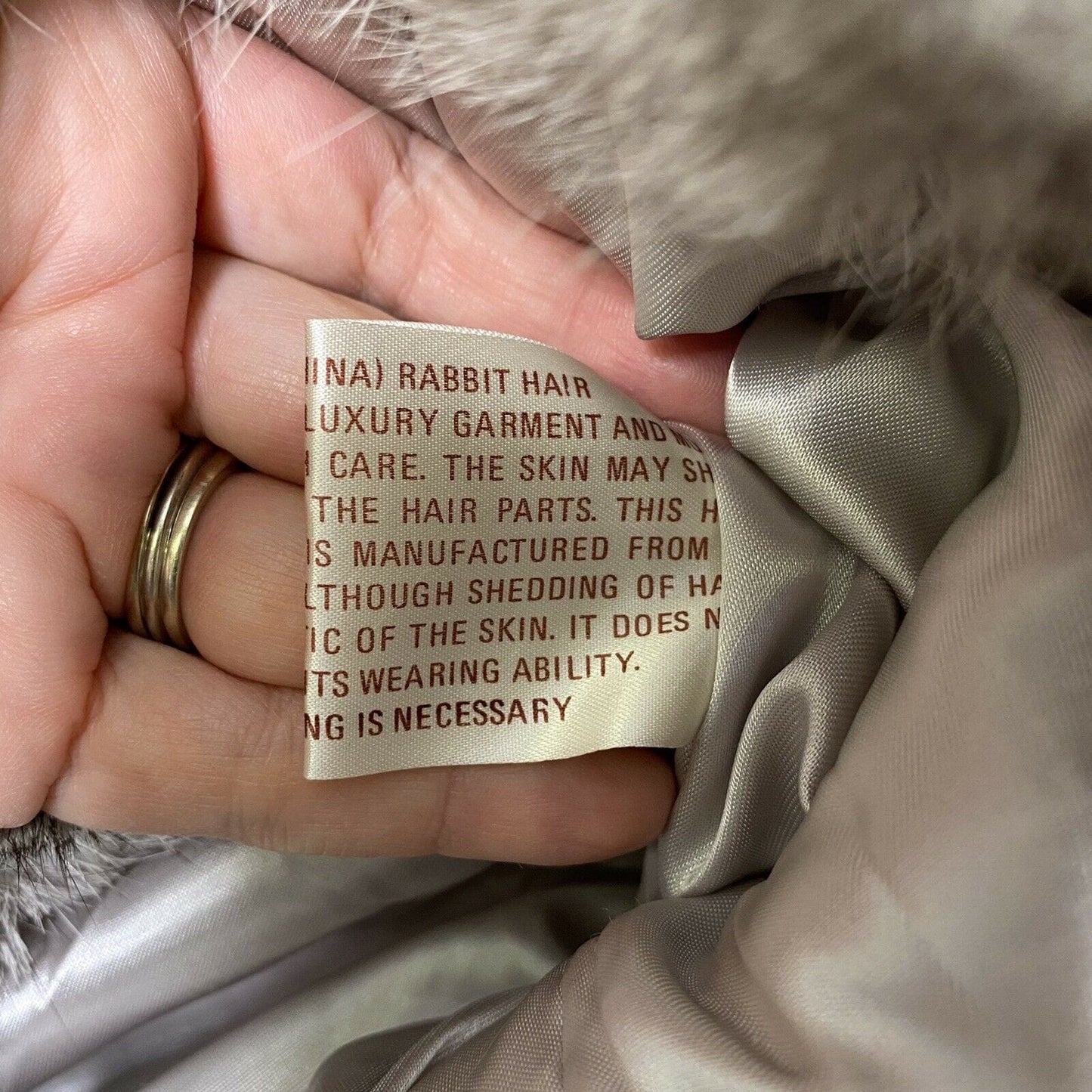 Timeless Luxury Elam Women's Real Dyed Rabbit Fur Coat Size Medium