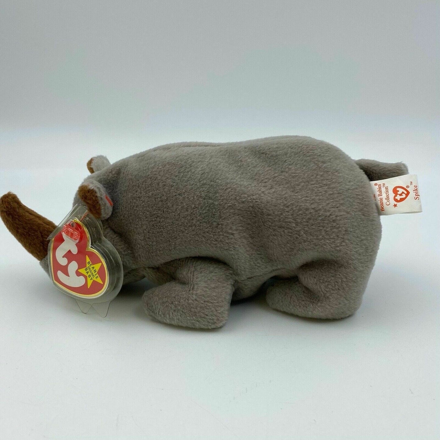 Ty Original Beanie Babies Spike Rhinoceros Plush Toy 1996 Excellent Cond. Vintage