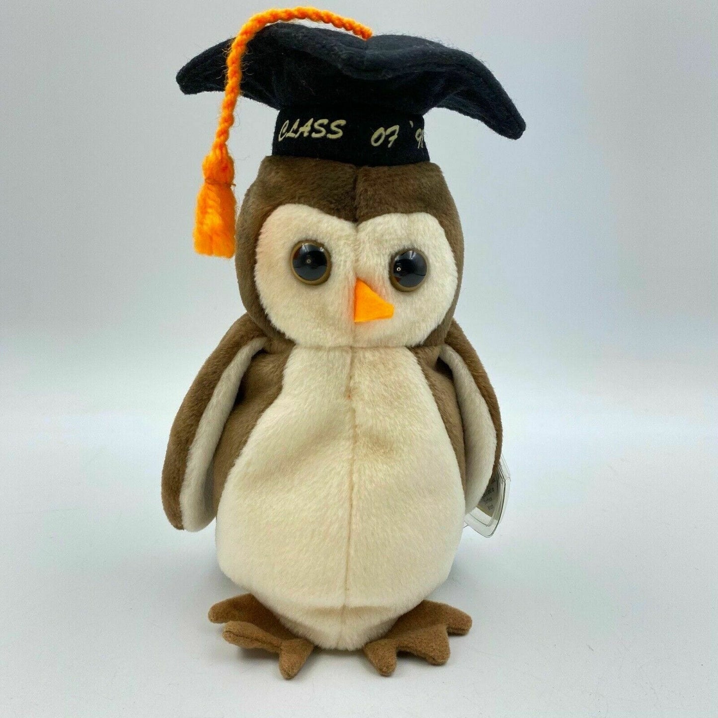 Ty Original Beanie Babies Wise The Owl Plush Toy - Excellent Condition - Vintage 1999