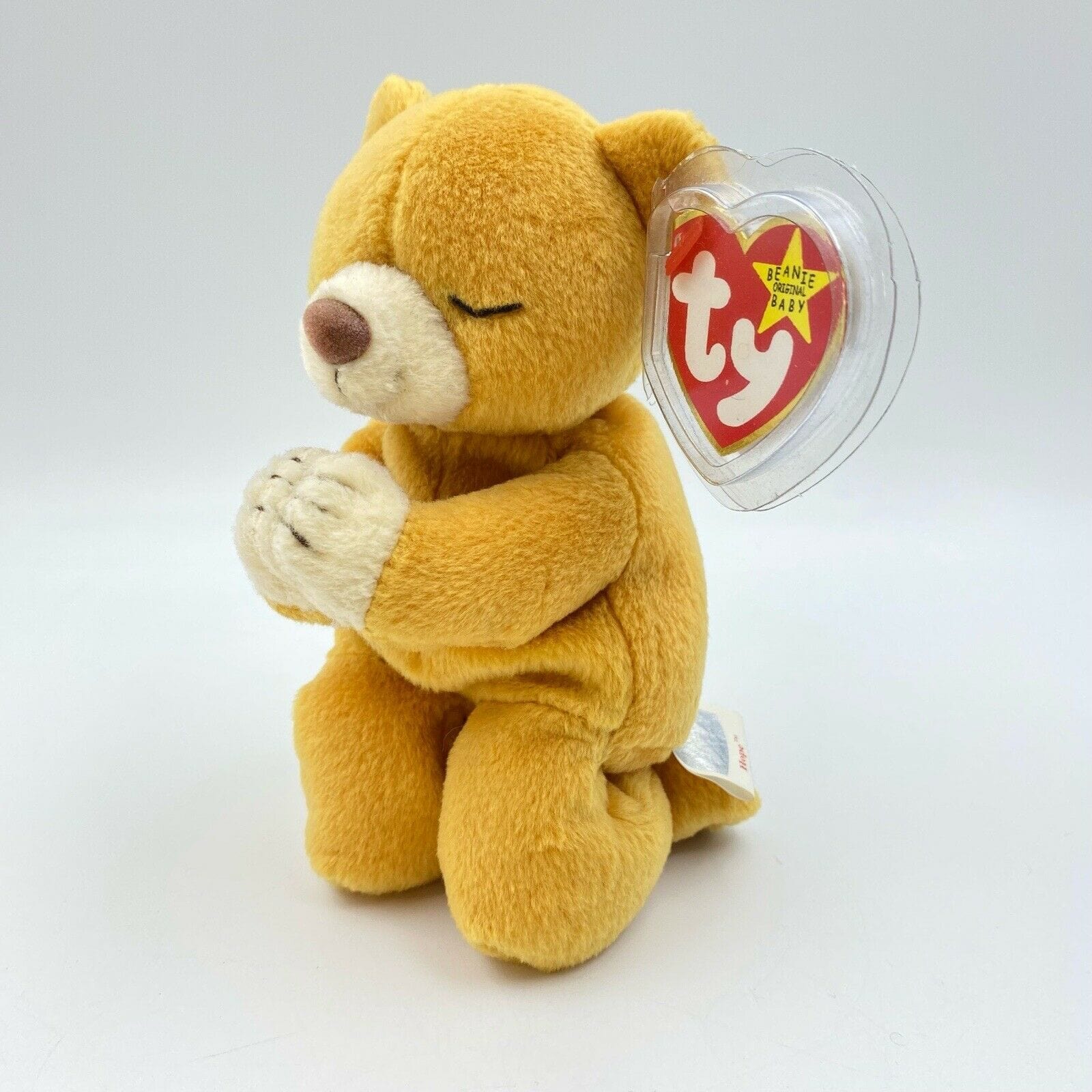 HOT Beanie Buddies Yellow Beanie Baby Bear Yellow Beanie