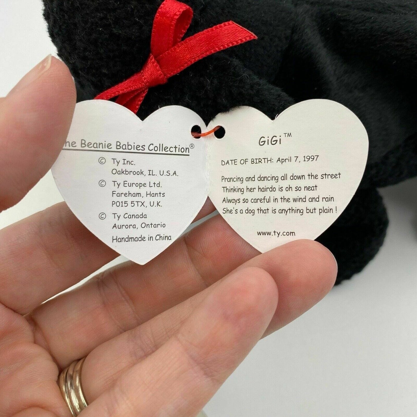 Ty Original Beanie Babies GiGi Poodle Plush Toy Excellent Cond. Vintage
