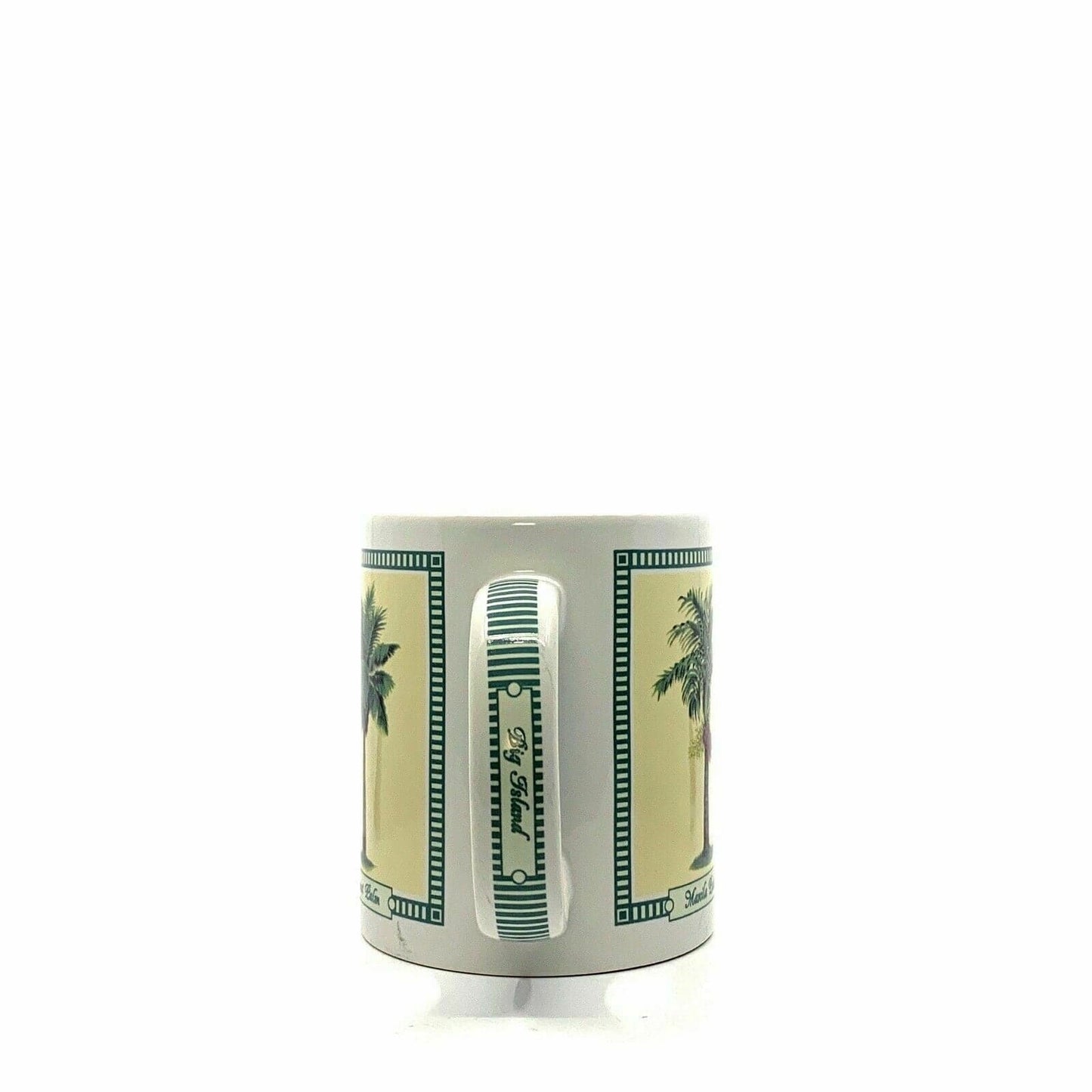 Vintage-inspired Hilo Hattie Coffee Mug Tropical Palms Ceramic Very Good 2005