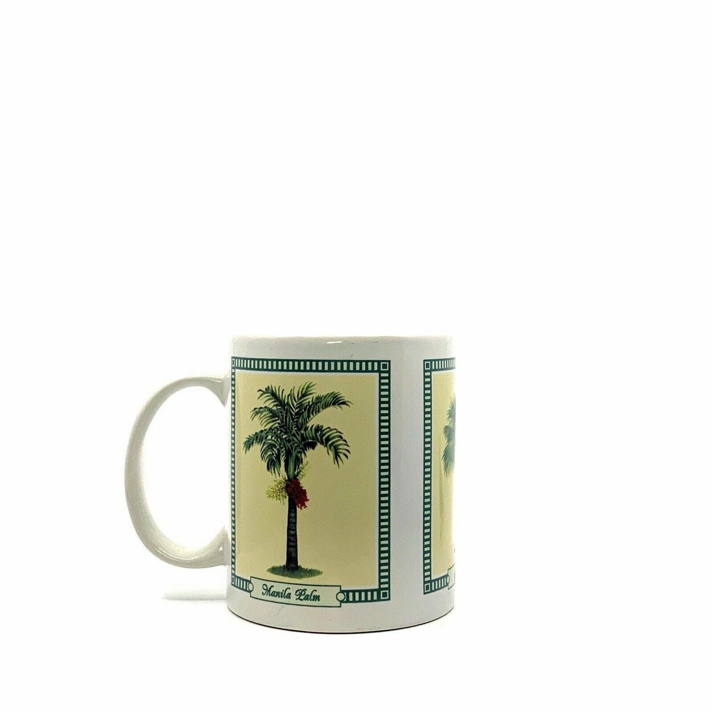 Vintage-inspired Hilo Hattie Coffee Mug Tropical Palms Ceramic Very Good 2005