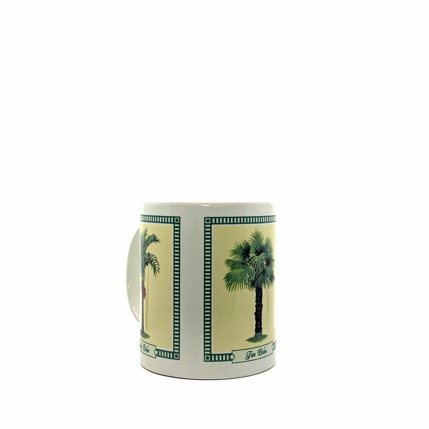 Vintage-inspired Hilo Hattie Coffee Mug Tropical Palms Ceramic Very Good 2005