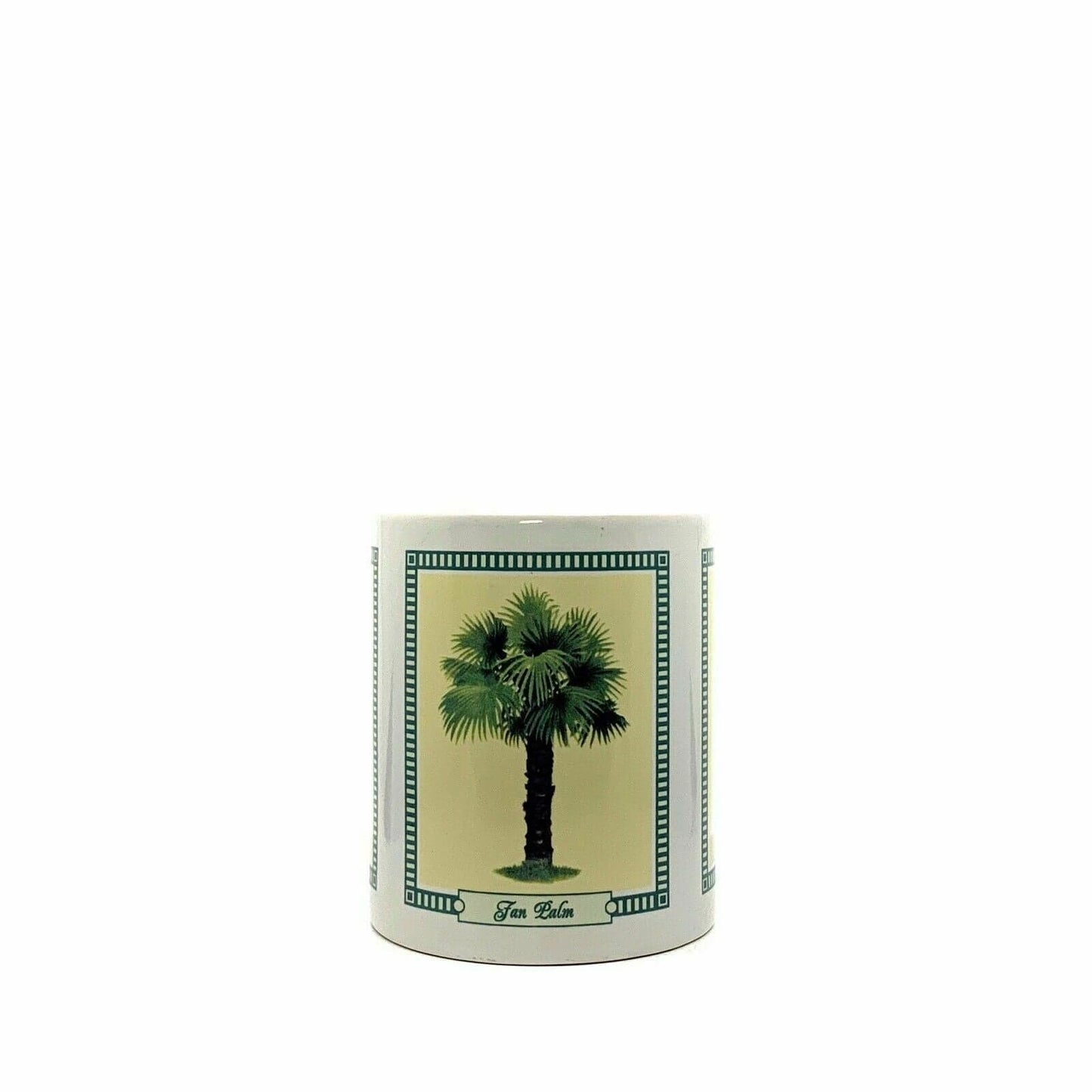 Vintage-inspired Hilo Hattie Coffee Mug Tropical Palms Ceramic Very Good 2005