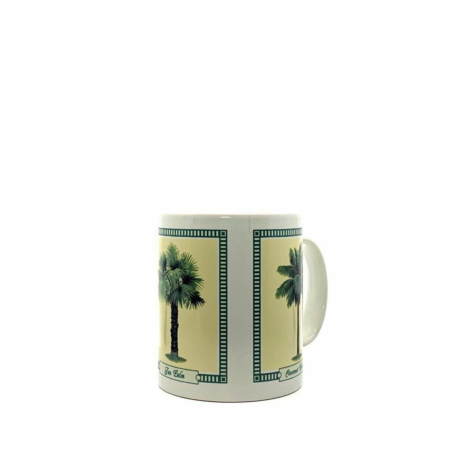 Vintage-inspired Hilo Hattie Coffee Mug Tropical Palms Ceramic Very Good 2005
