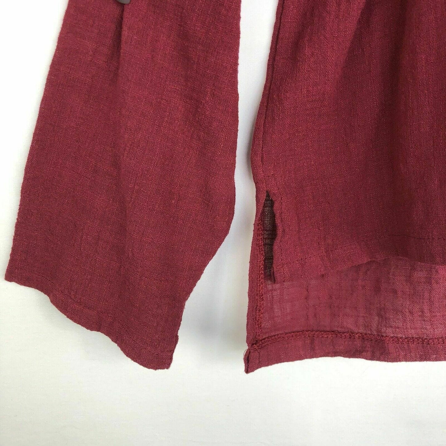 ZANZEA Womens Maroon Casual Long Sleeve Lightweight Top Blouse Plus Size 5XL