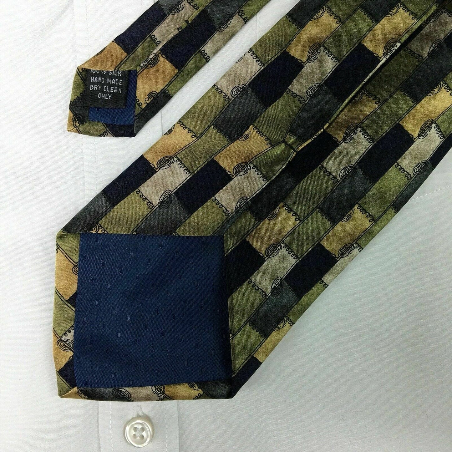Vintage Cocktail Colors Collection Men’s Multicolor Geometric Pattern Neck Tie
