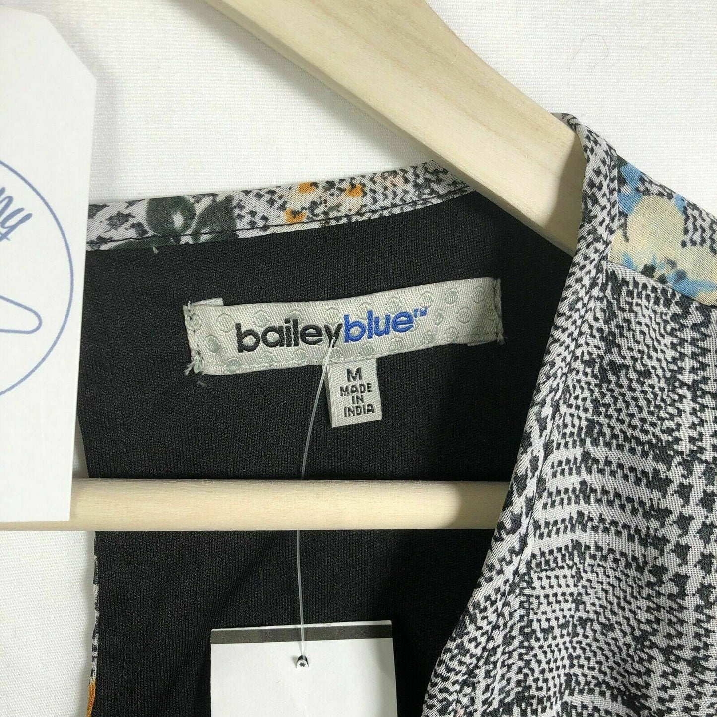 Bailey Blue Juniors Sleeveless Fit & Flare Dress with Keyhole Tie Front - Size M - New with Tags