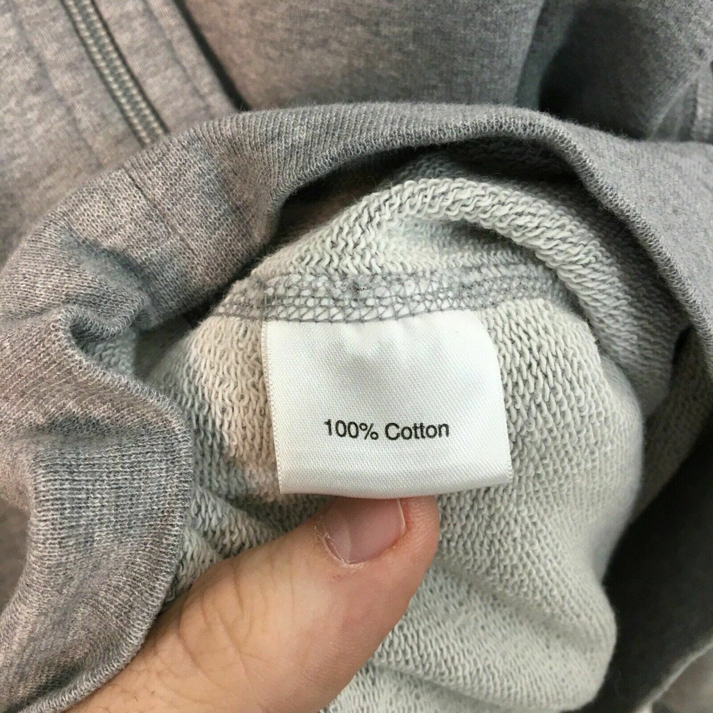 Hanna Andersson Girls' Full-Zip Hoodie Sweatshirt - Gray, Long Sleeve, Size M