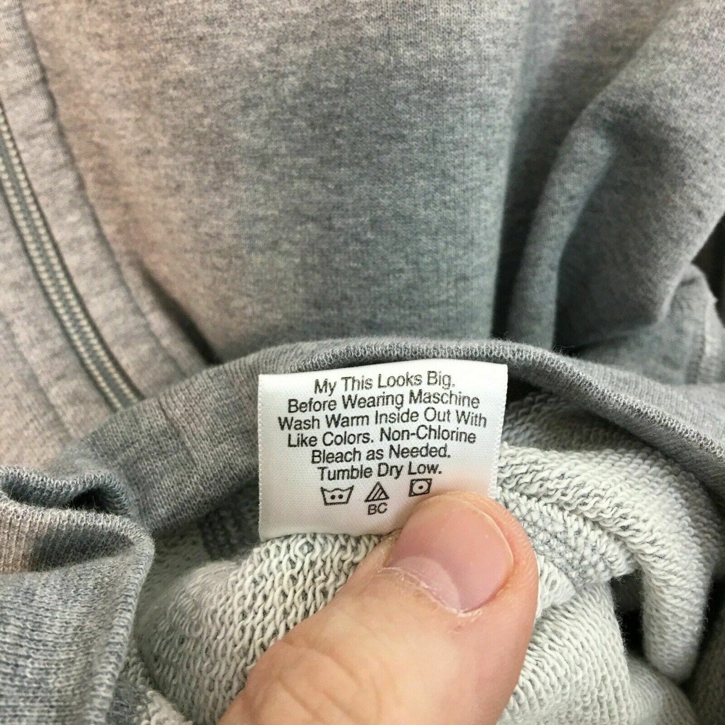Hanna Andersson Girls' Full-Zip Hoodie Sweatshirt - Gray, Long Sleeve, Size M