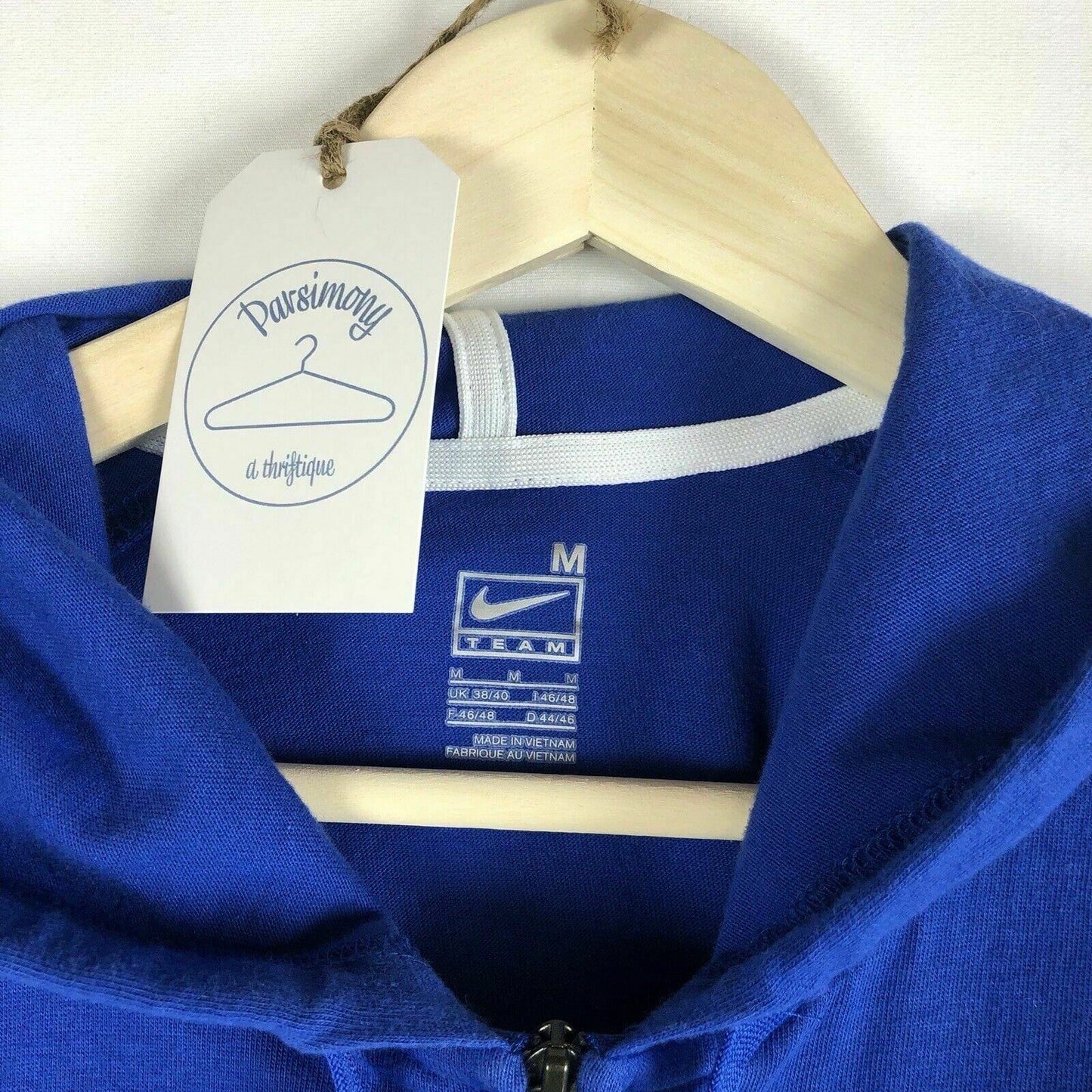 University of Kentucky Nike Bright Blue Zip-Up Hoodie Sweatshirt - Size M