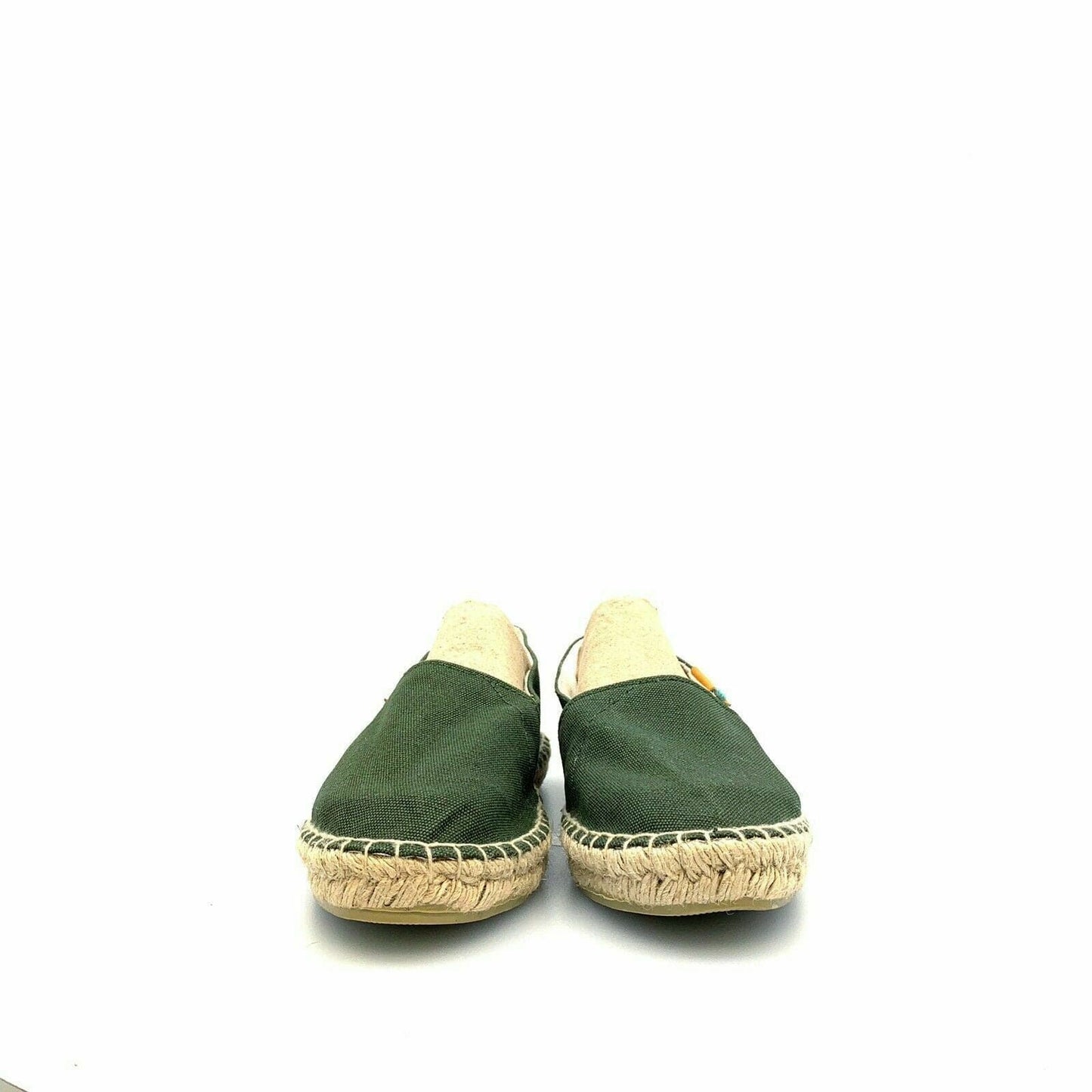 Ubuntu Womens Canvas Slip-On Shoes, Green - Size 8/9 *mismatch Handmade In Kenya