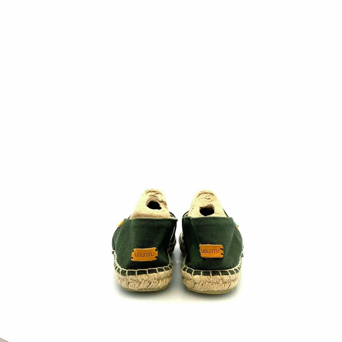 Ubuntu Womens Canvas Slip-On Shoes, Green - Size 8/9 *mismatch Handmade In Kenya