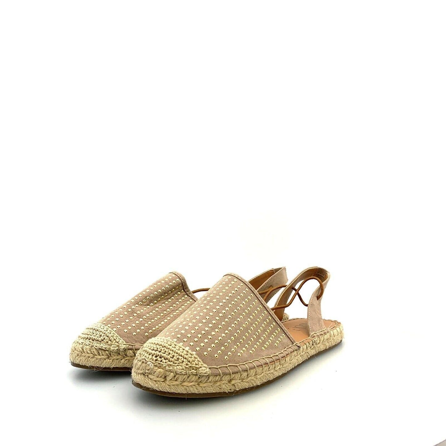 Groove Womens Leather Ankle Lace Sandals, Beige - Size 9.5