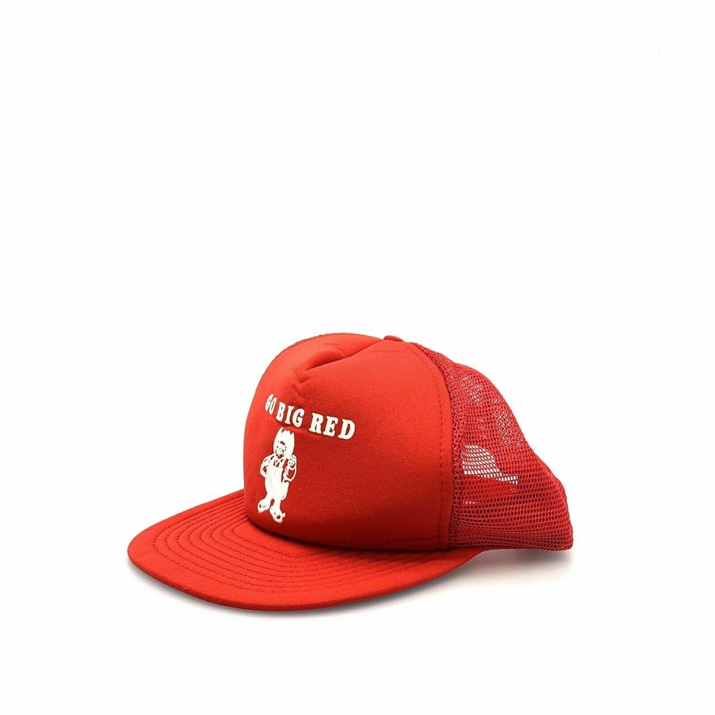 Vintage San Sun GO BIG RED Herbie Husker Foam Mesh Snapback Trucker Hat, RED - OSFA