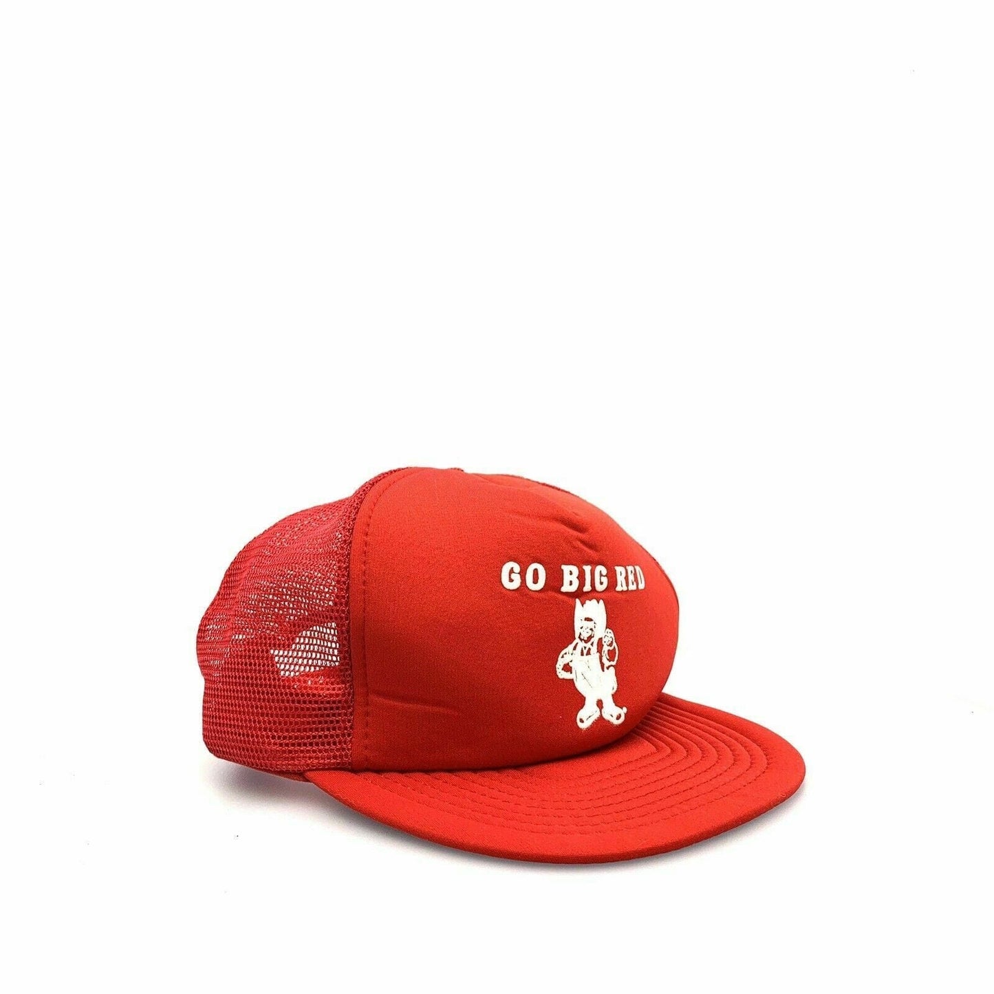 Vintage San Sun GO BIG RED Herbie Husker Foam Mesh Snapback Trucker Hat, RED - OSFA