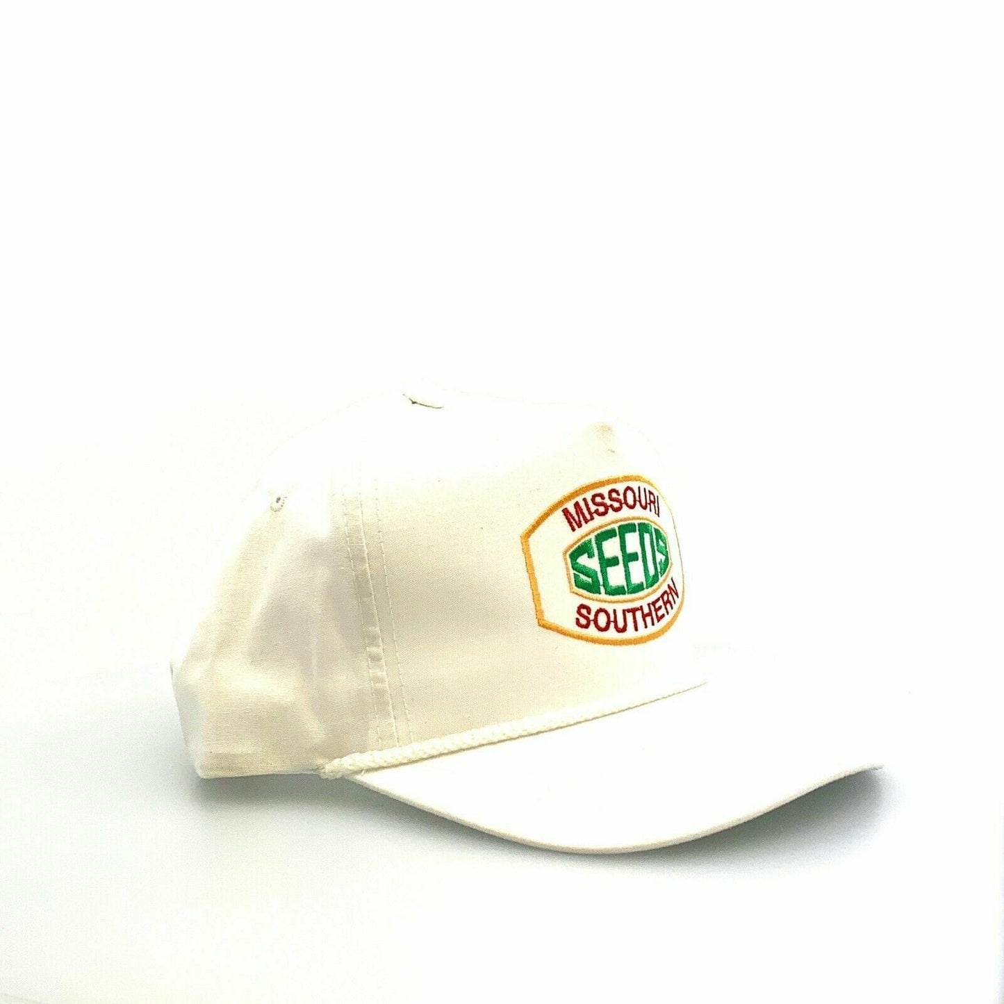 Vintage YoungAn Missouri Southern Seed 5 Panel Rope SnapBack Hat, White - Adjustable