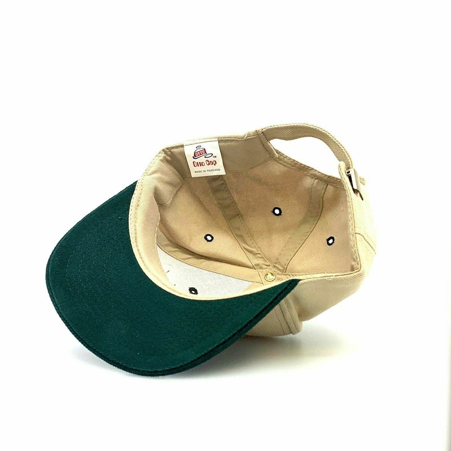 Otto Cap BUCKINGHAM COOPERATIVE Dad Baseball Hat, Ivory / Green - OSFA