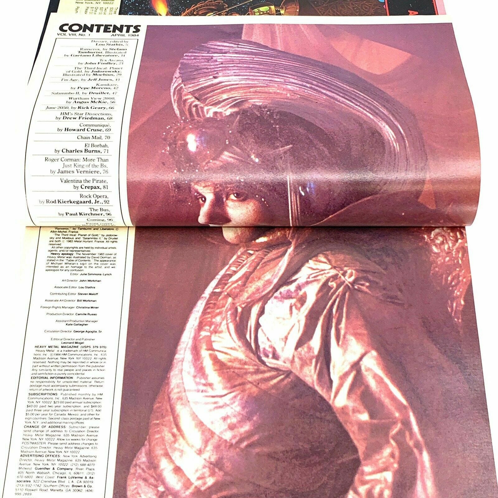 HEAVY METAL - Adult Illustrative Fantasy Magazine - April 1984 - parsimonyshoppes