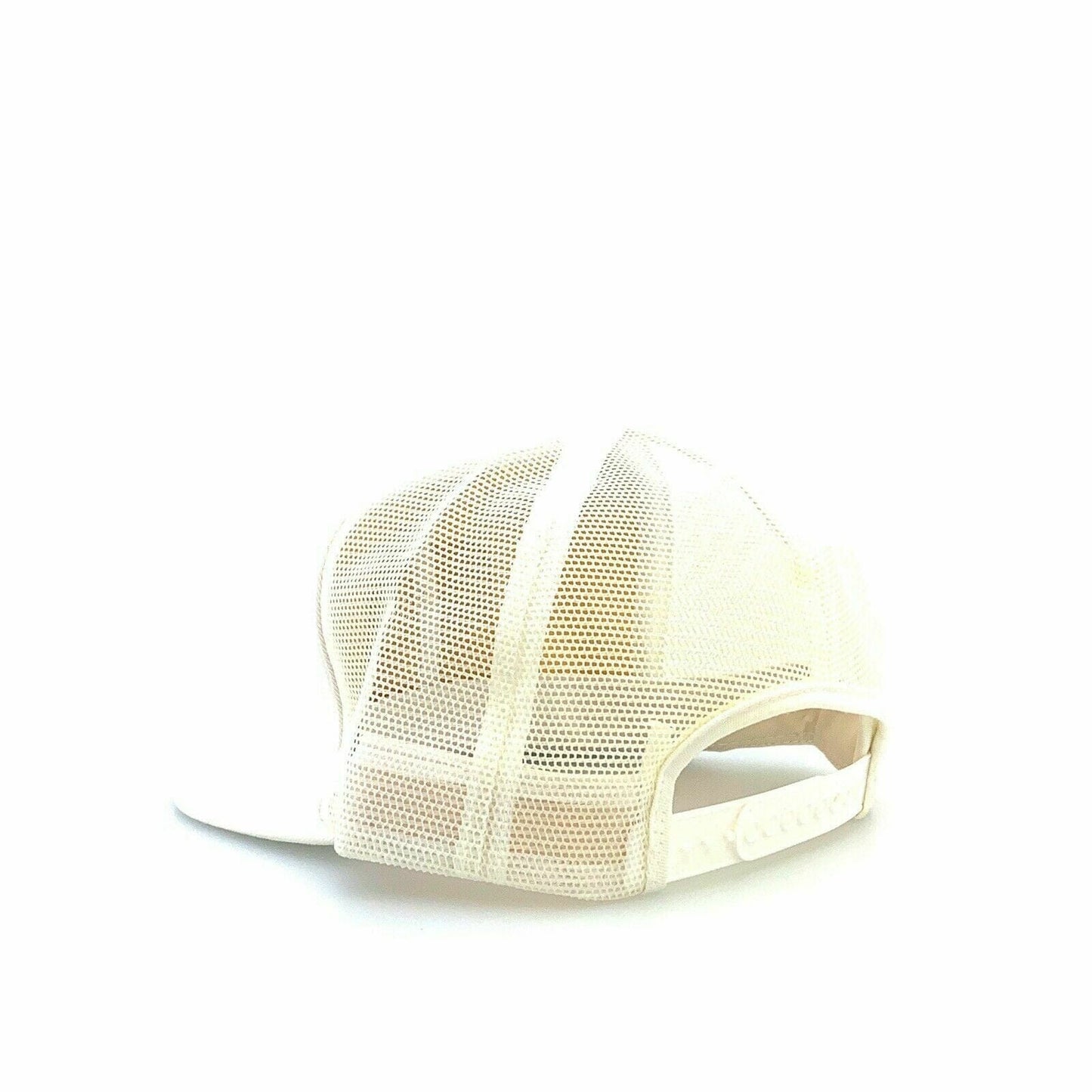 VTG HILL SEED Patch Mesh SnapBack Trucker Hat, White - Adjustable - parsimonyshoppes