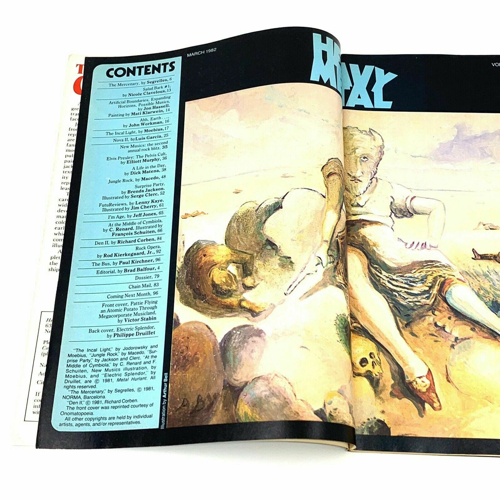 HEAVY METAL - Adult Illustrative Fantasy Magazine - March 1982 - parsimonyshoppes
