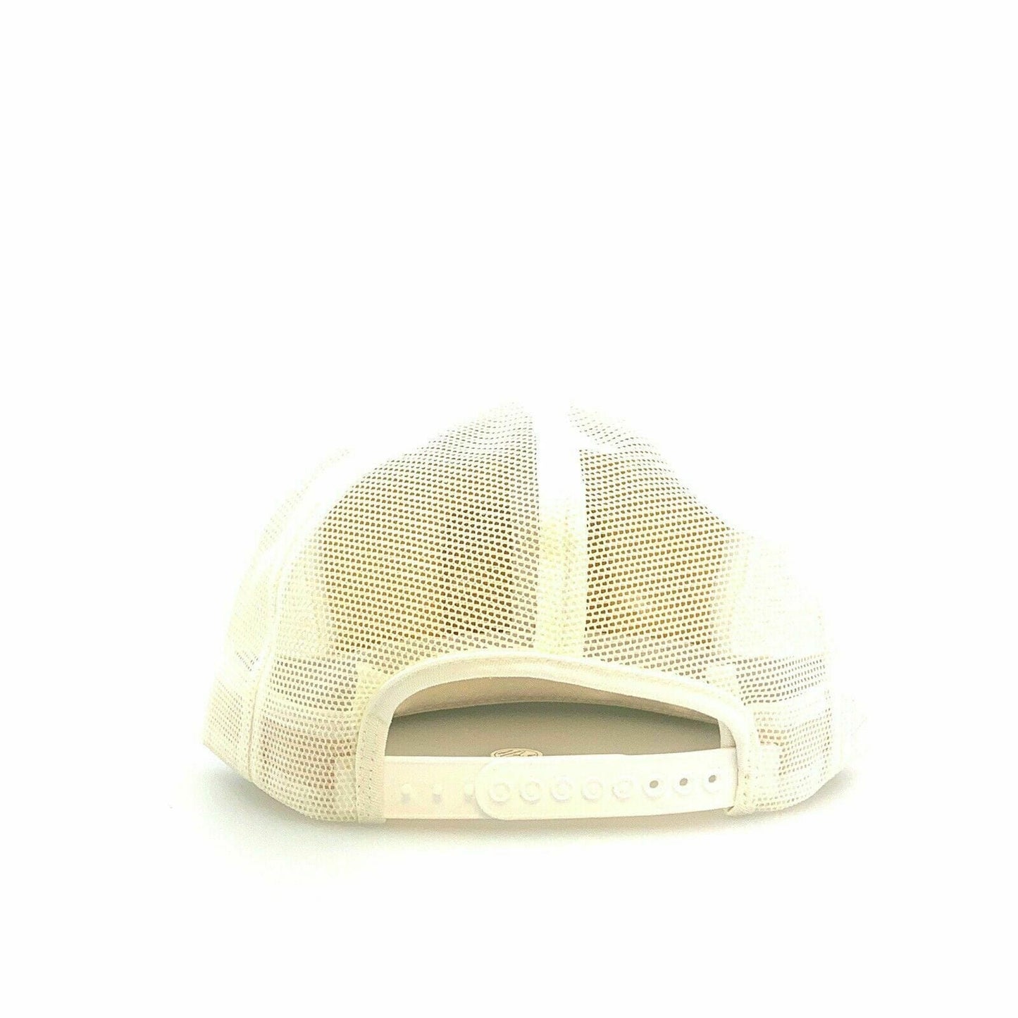 VTG HILL SEED Patch Mesh SnapBack Trucker Hat, White - Adjustable - parsimonyshoppes