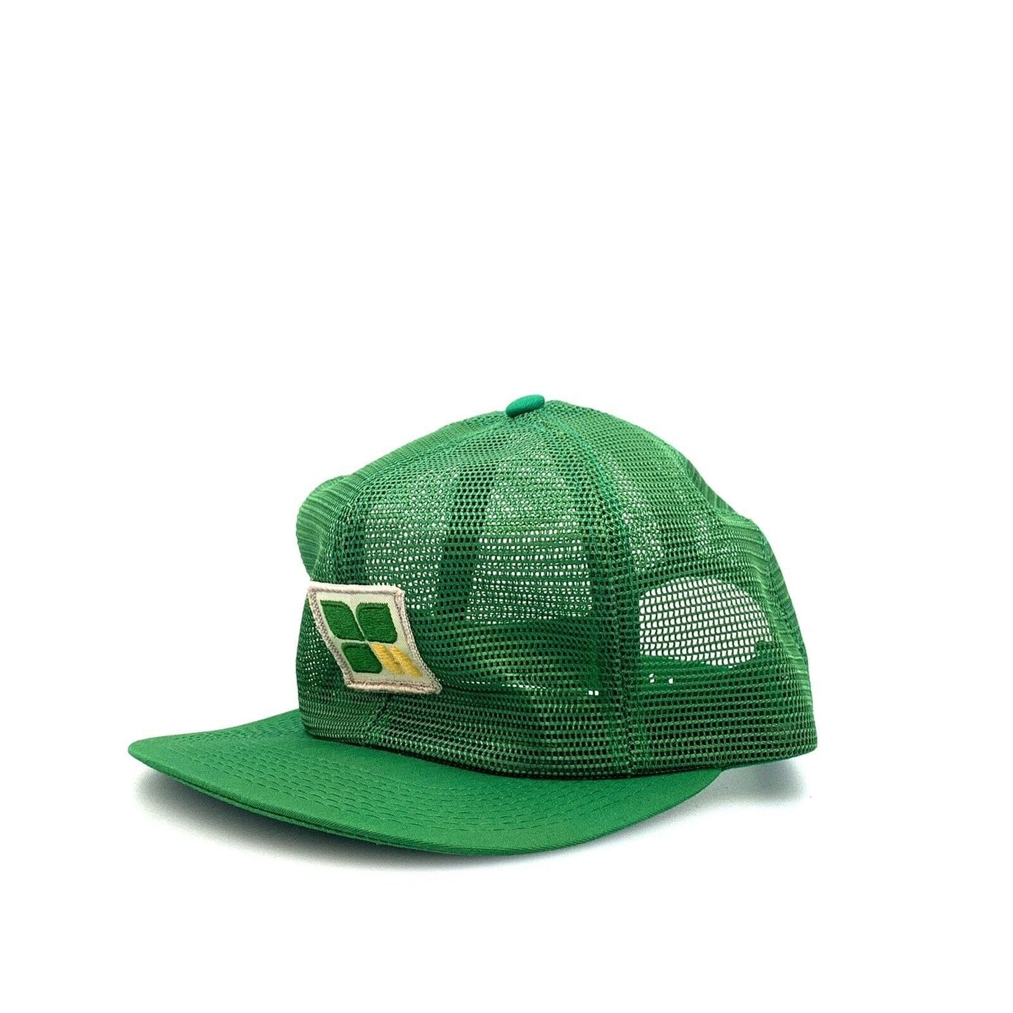 Vintage Hubbard Feed Green Mesh SnapBack Trucker Hat OSFM - parsimonyshoppes