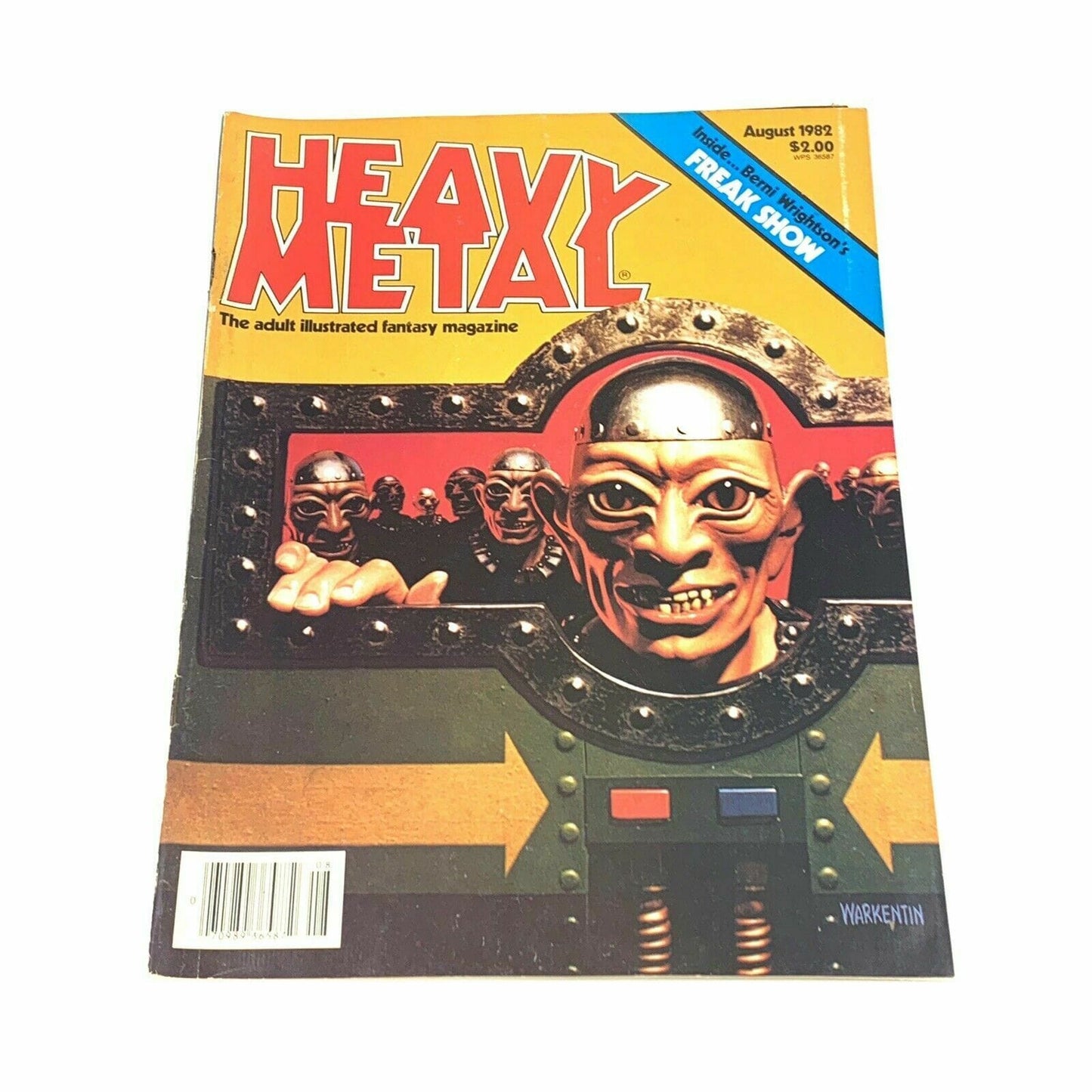 HEAVY METAL - Adult Illustrative Fantasy Magazine - August 1982 - parsimonyshoppes