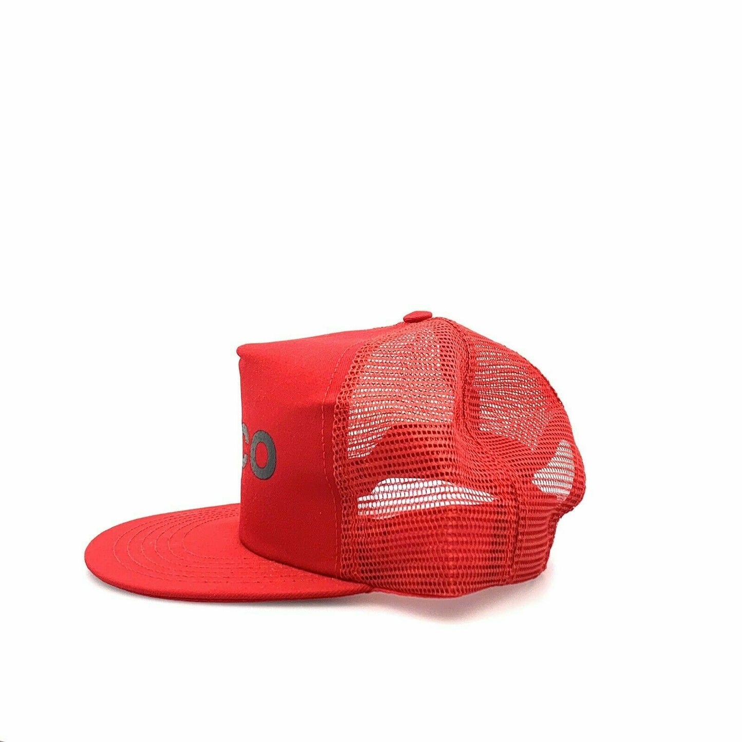 VTG Crown Mfg TISCO Foam Mesh Snapback Trucker Hat, RED - OSFA - parsimonyshoppes
