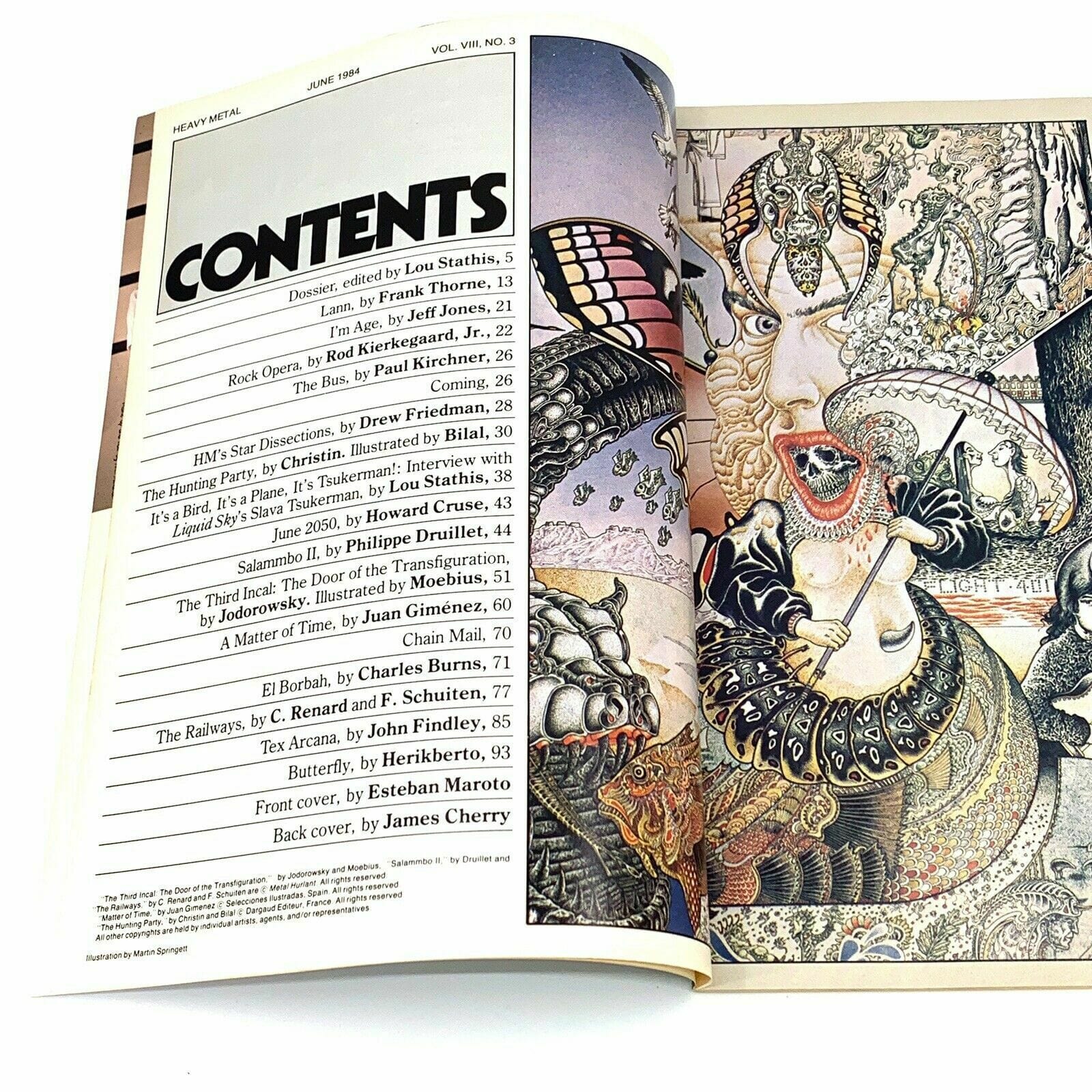 HEAVY METAL - Adult Illustrative Fantasy Magazine - June 1984 - parsimonyshoppes