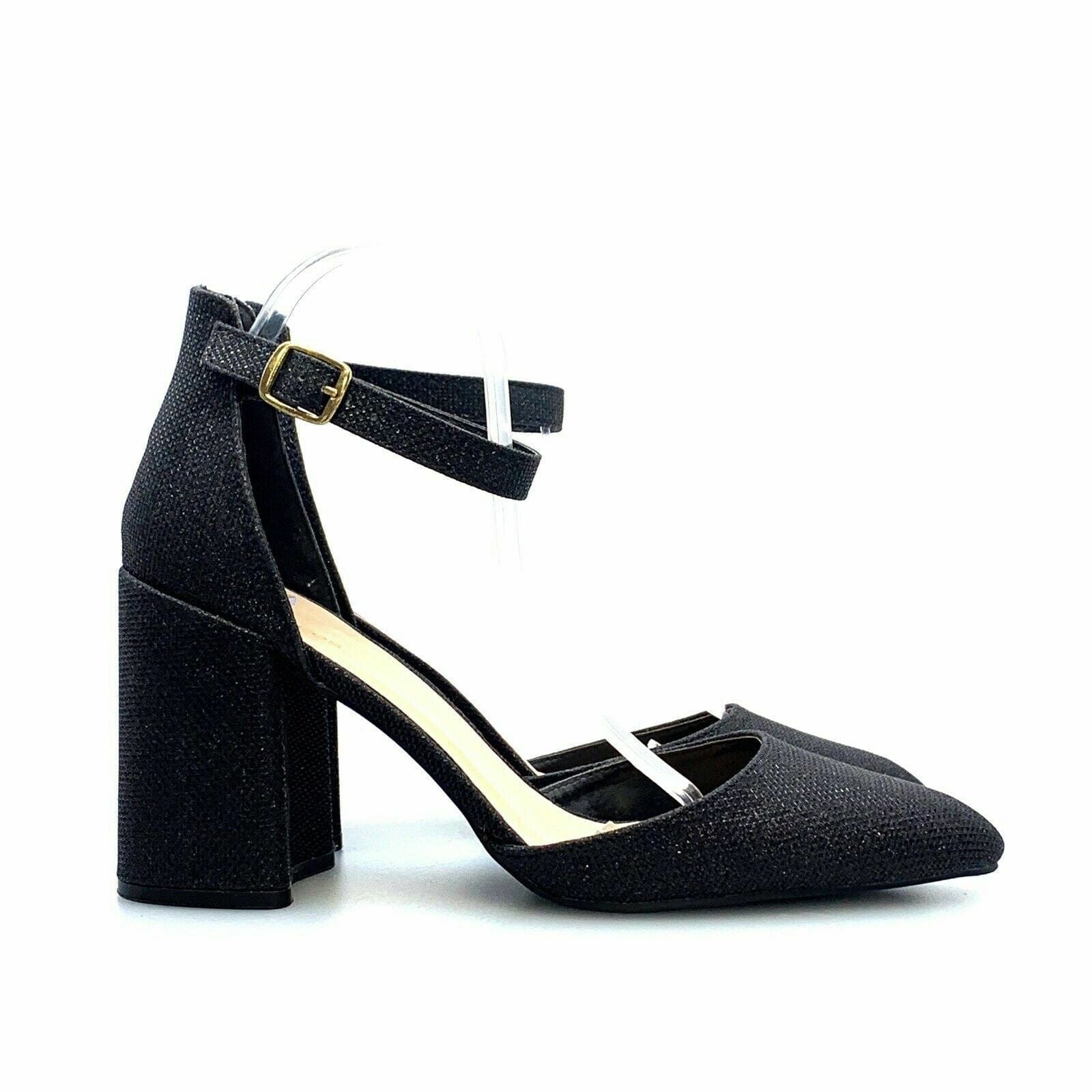 Black block clearance heels size 11