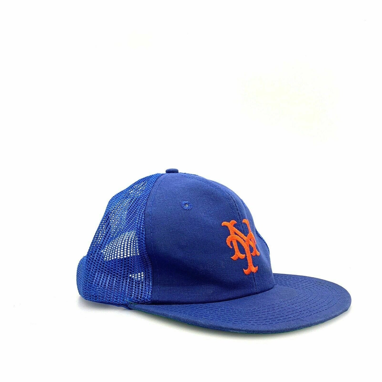 Vintage Drew Pearson New York Mets Snapback Trucker Hat, Blue - OSFA - parsimonyshoppes