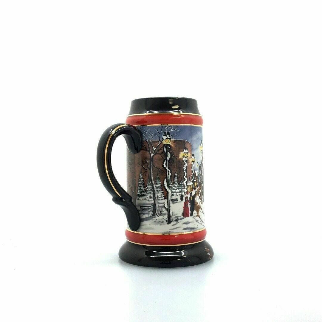 Budweiser Holiday 1992 Collector’s Series Beer Stein "A Perfect Christmas" - parsimonyshoppes