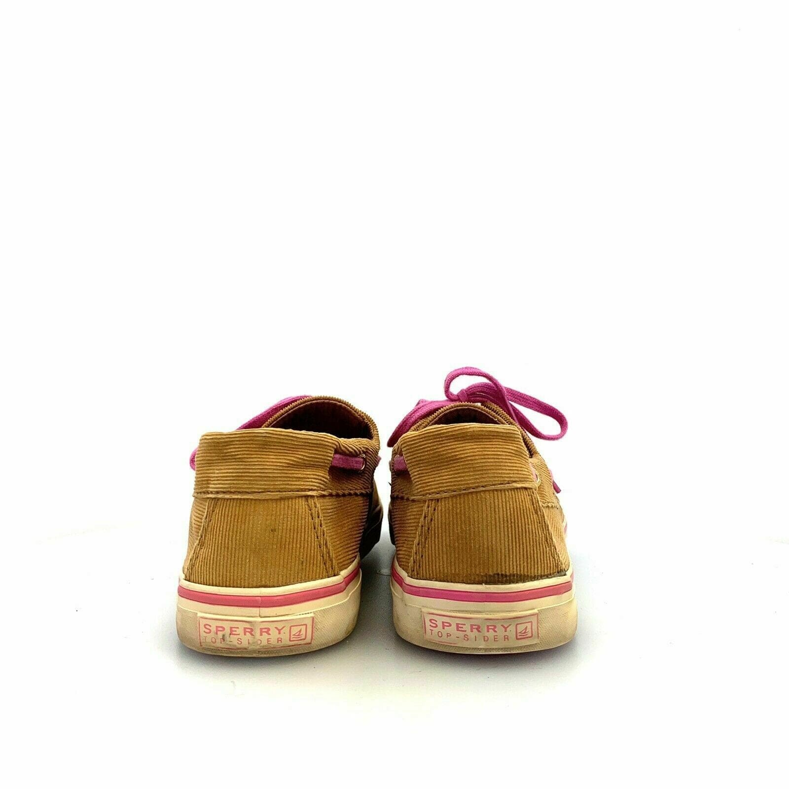Women's Sperry Top-Sider Corduroy Boat Shoes, Brown / Pink - Size 10M - parsimonyshoppes