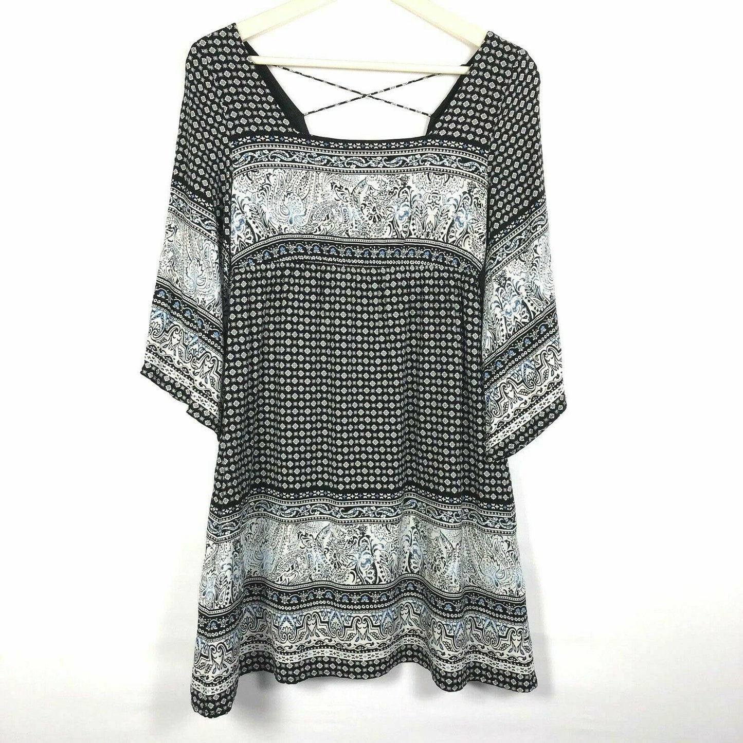Blu Pepper Juniors Dress Size S Bohemian Floral Paisley Lined EUC