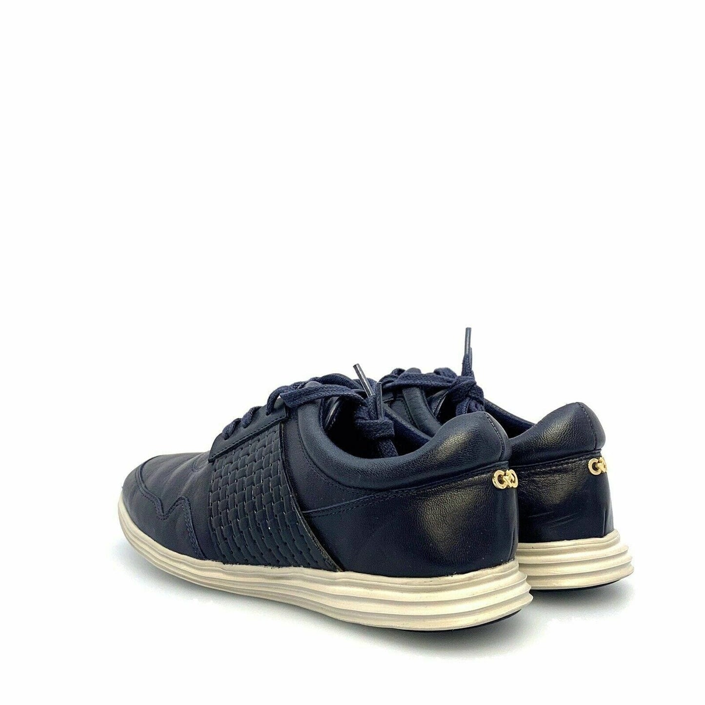 Cole Haan Womens Zero Grand.OS Lace Up Sneakers Leather Shoes, Dark Blue - 5B