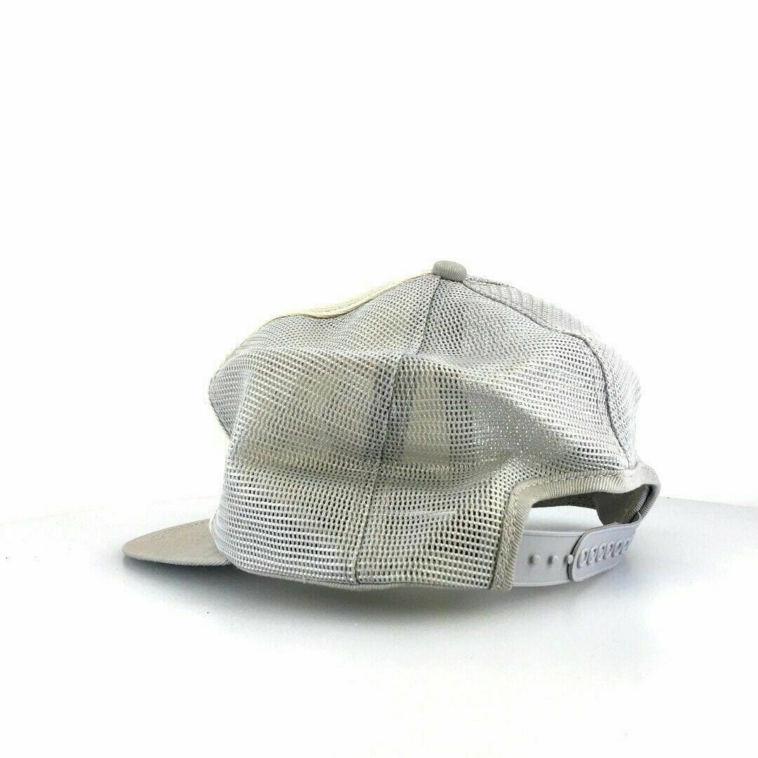 Vintage Snap-On Tools White Trucker Hat - Rick Mears Snapback - Very Good - Unisex
