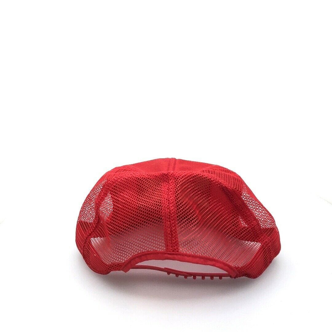 Vintage K-Products Red Mesh Trucker Hat Campbell Soup Tecumseh NE Patch OSFA